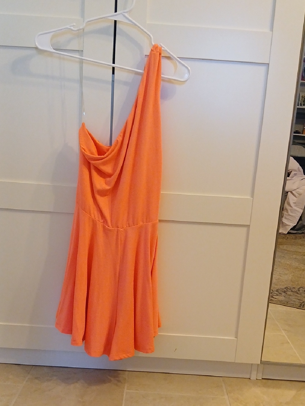 Fashion Nova NEON PINK One-Shoulder Romper